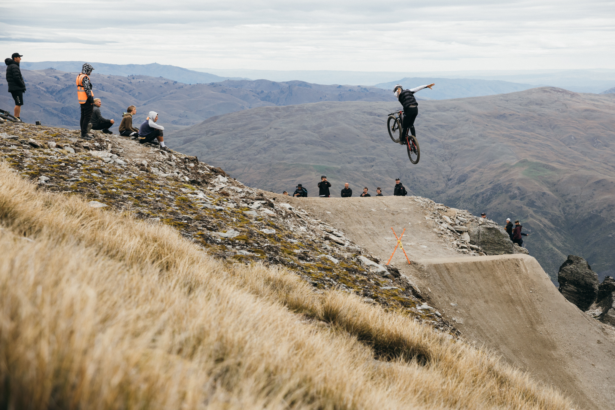 Mountain biker at Cardrona